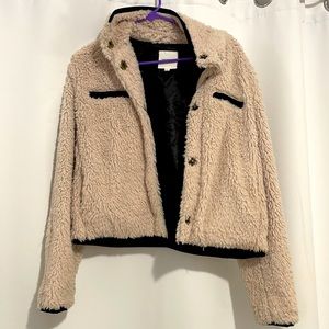 Thread & Supply fleece coat size M in creme